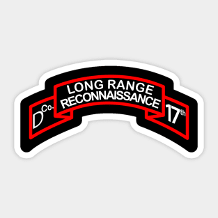 D Co 17th Infantry (LRP)Scroll Sticker